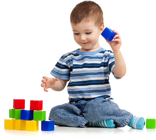 Child playing and learning at Kinderwood